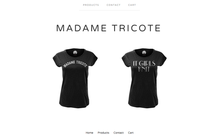 Boutique en ligne Madame Tricote